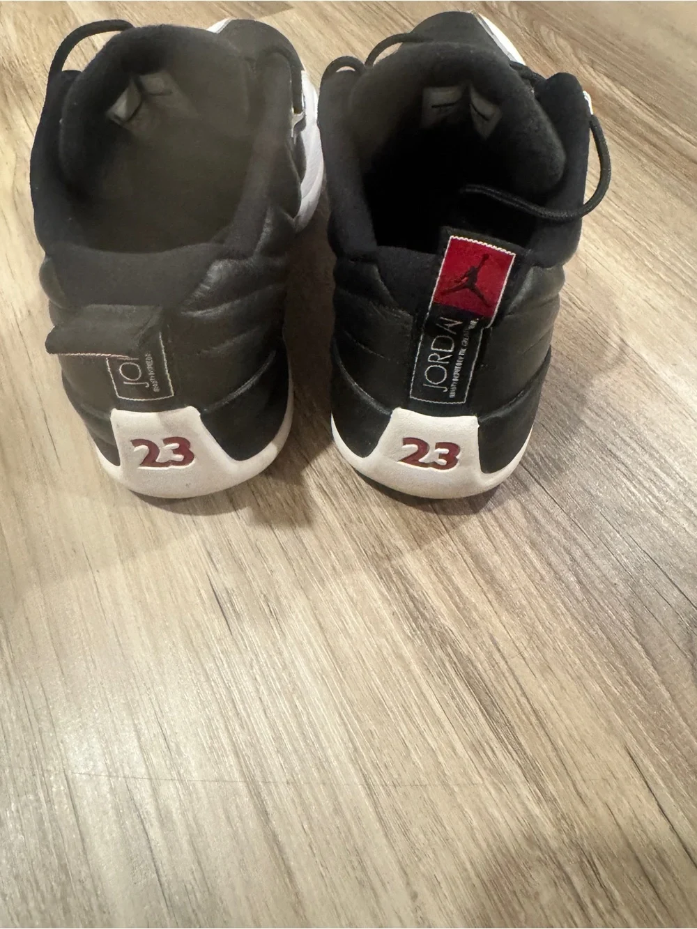 Jordan Retro Low Black White with Red Jumpman